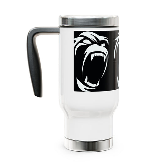Stainless Steel Travel Mug with Handle, 14oz