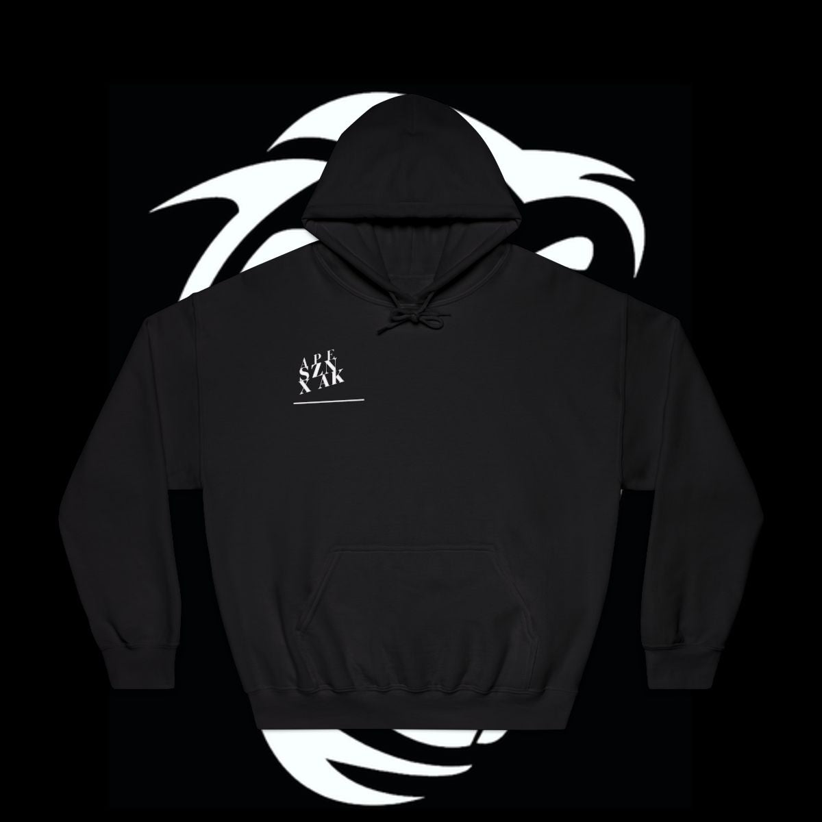 APESZNXAK BLACK (Unisex) DryBlend Hooded Sweatshirt
